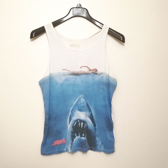 🦈 Men's Jaws Movie Poster Tank Top - Picture 2 of 5